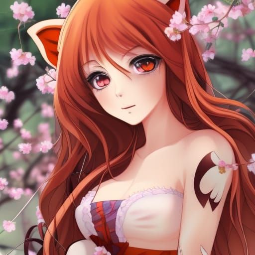 KREA - Search results for anthropomorphic halfwolf cute anime character