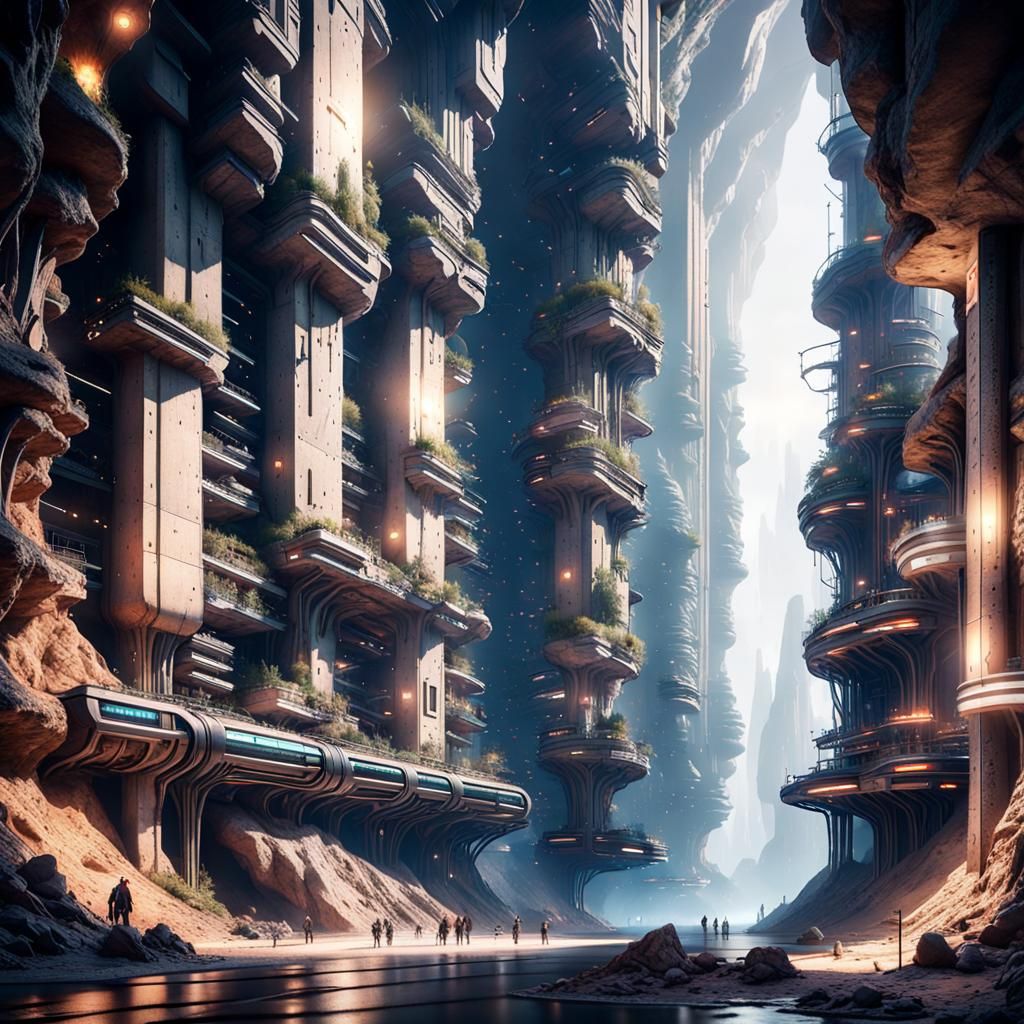 underground  city in 2100