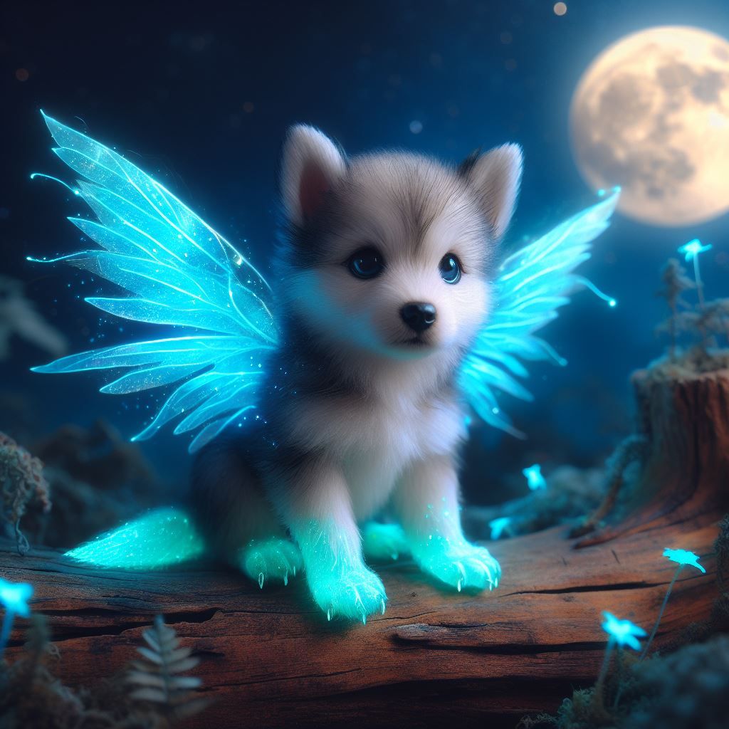 Cute lil fairy wolf