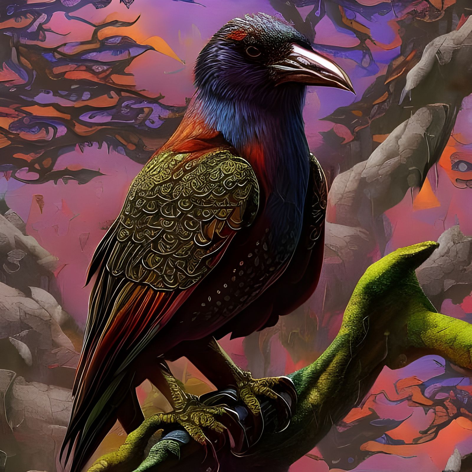 The magical crow  by @Snertar