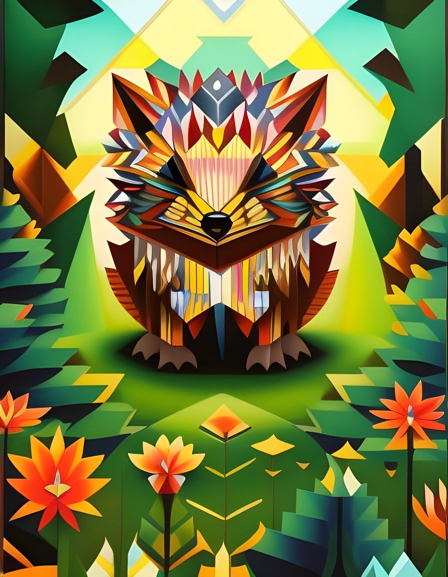 Amidst the forest's lush embrace, A hedgehog finds a tranquil space.  by @Kolibri