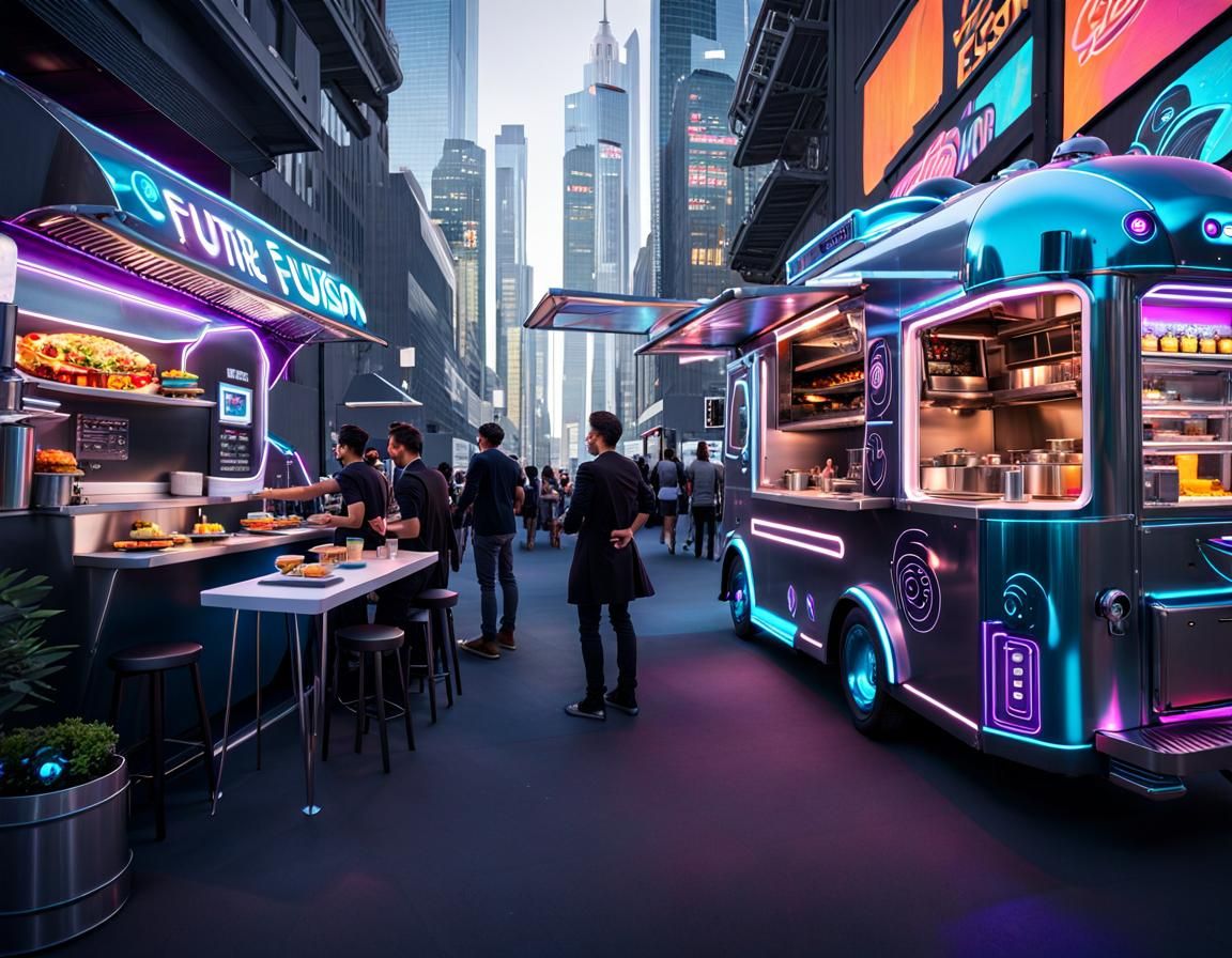 Futuristic Food Trucks