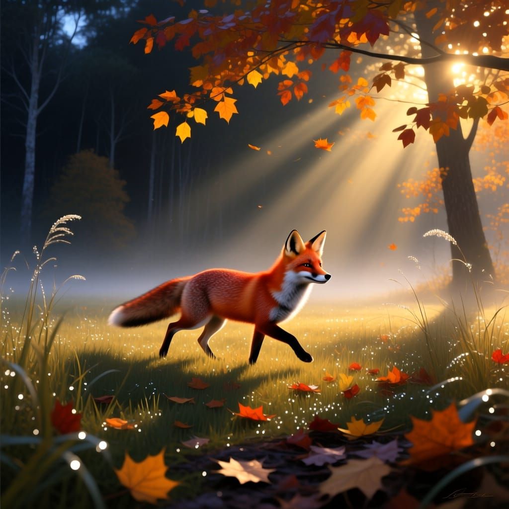 Fox at Autumn