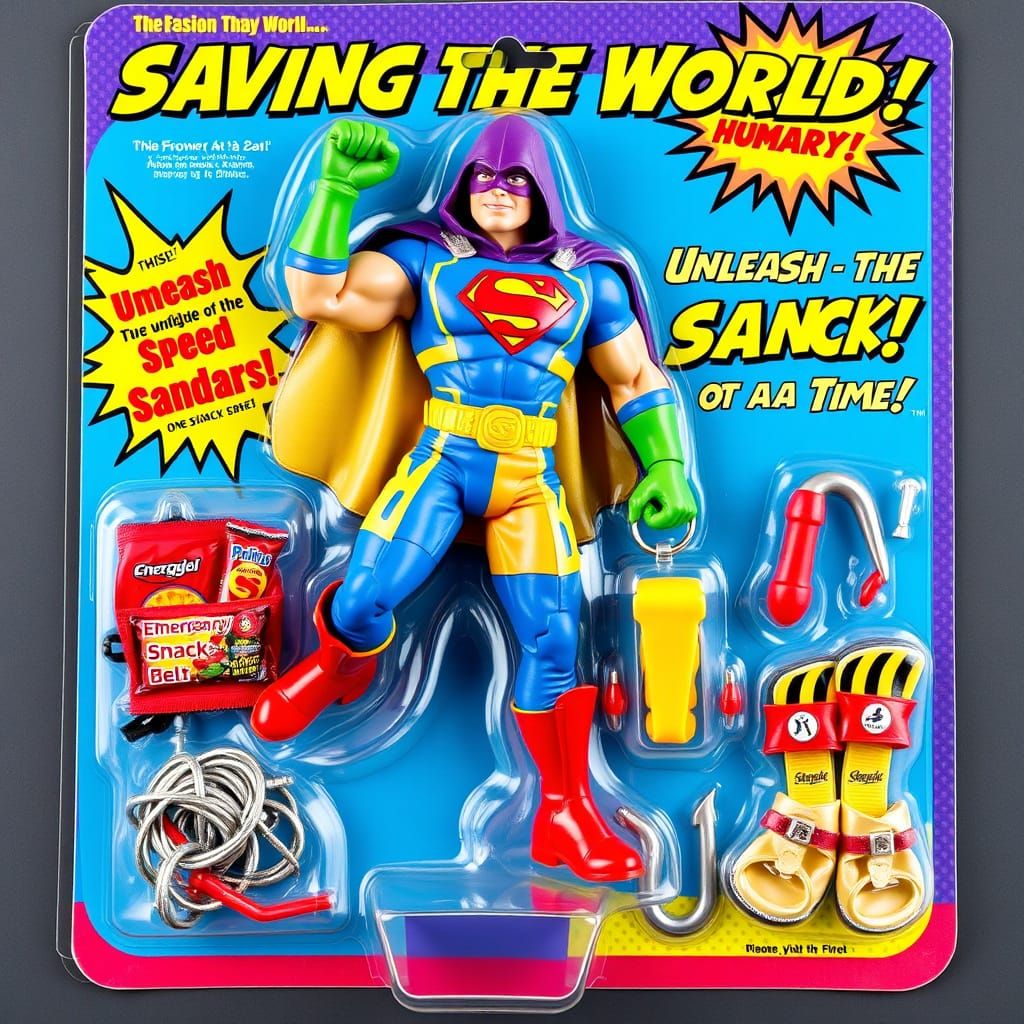 Snackman with emergency snack belt  by @Uncle Bubba