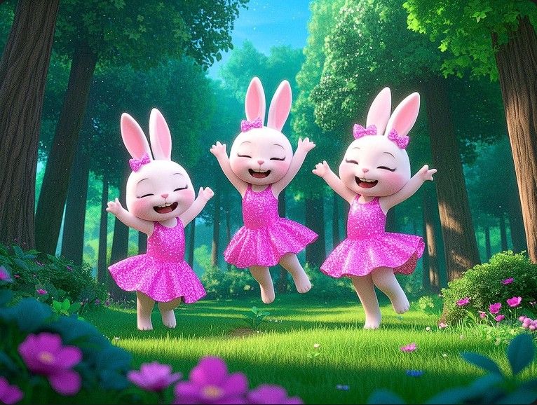 6/24/2025-Entry 1 Laughing Bunnies Art By Archangel Tara