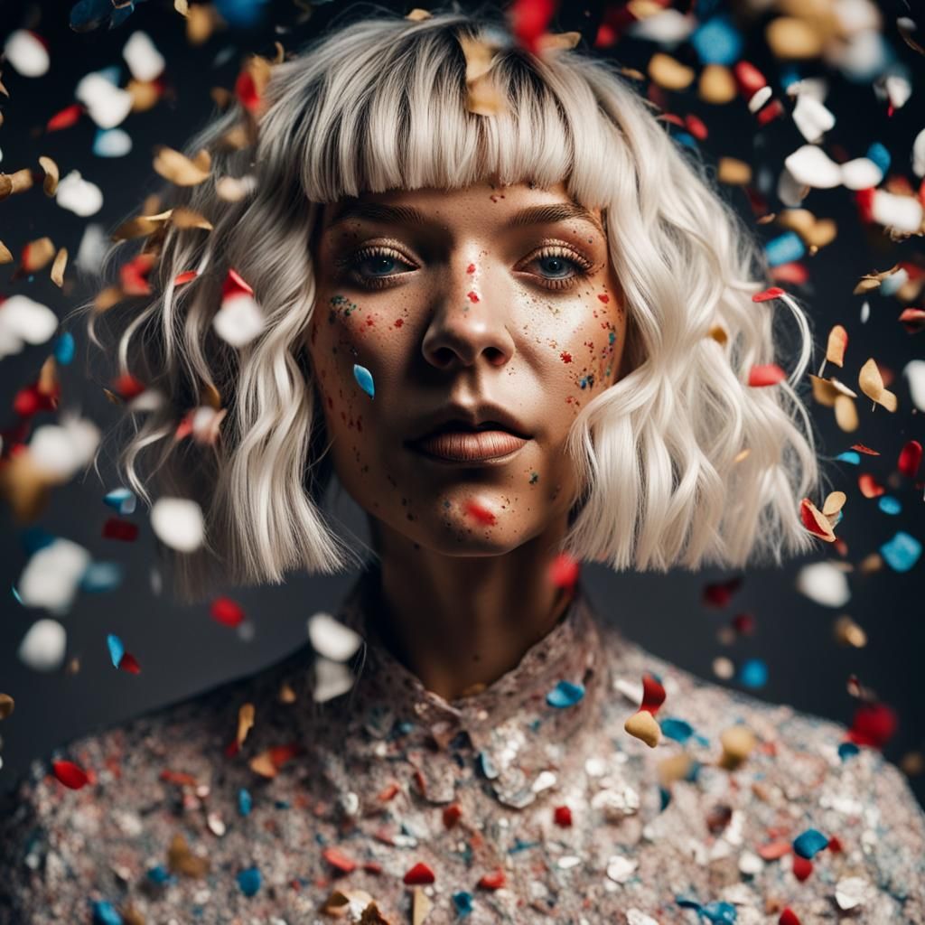 I'd rather walk alone than let them throw dirty confetti 🎶 🎊 Sia AI