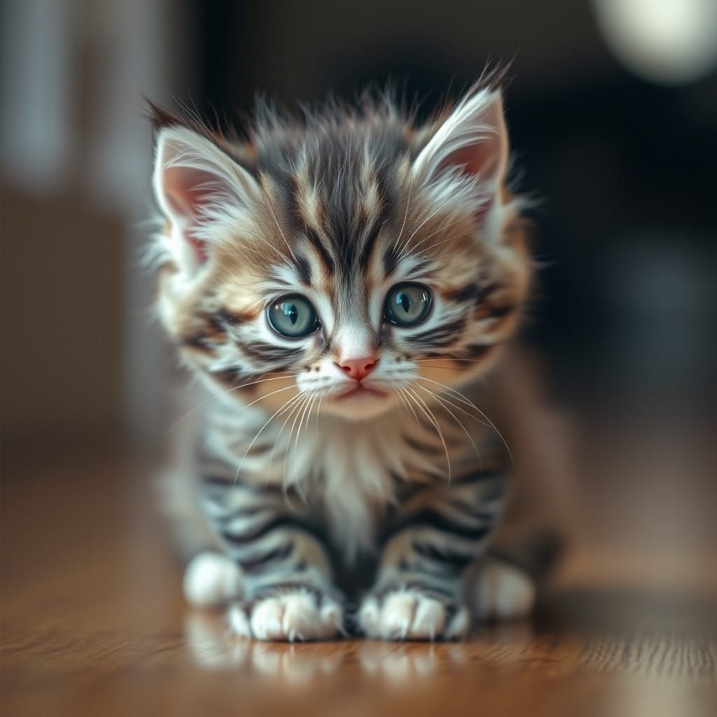 fluffy kitten  by @Pseudonym