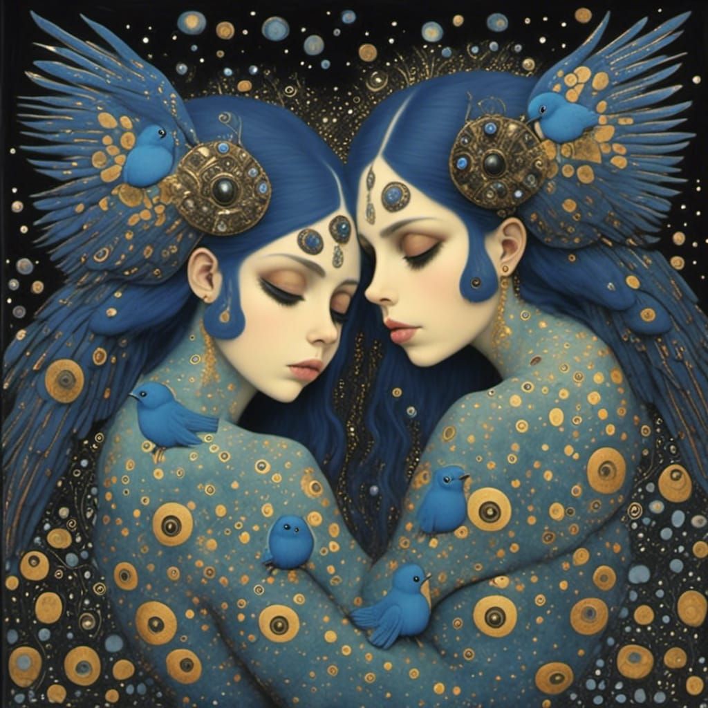 <lora:Hexen Hollow:1.0> Bluebirds