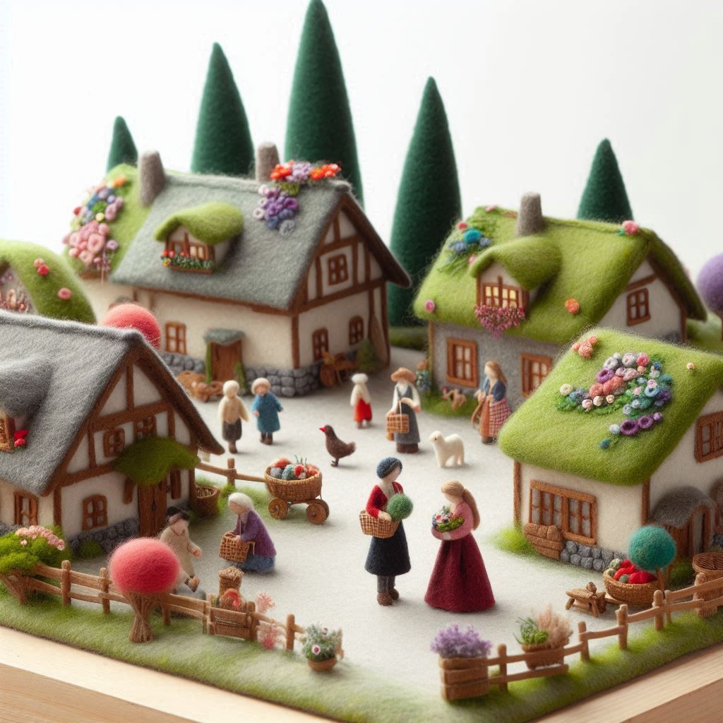 Felted Village.