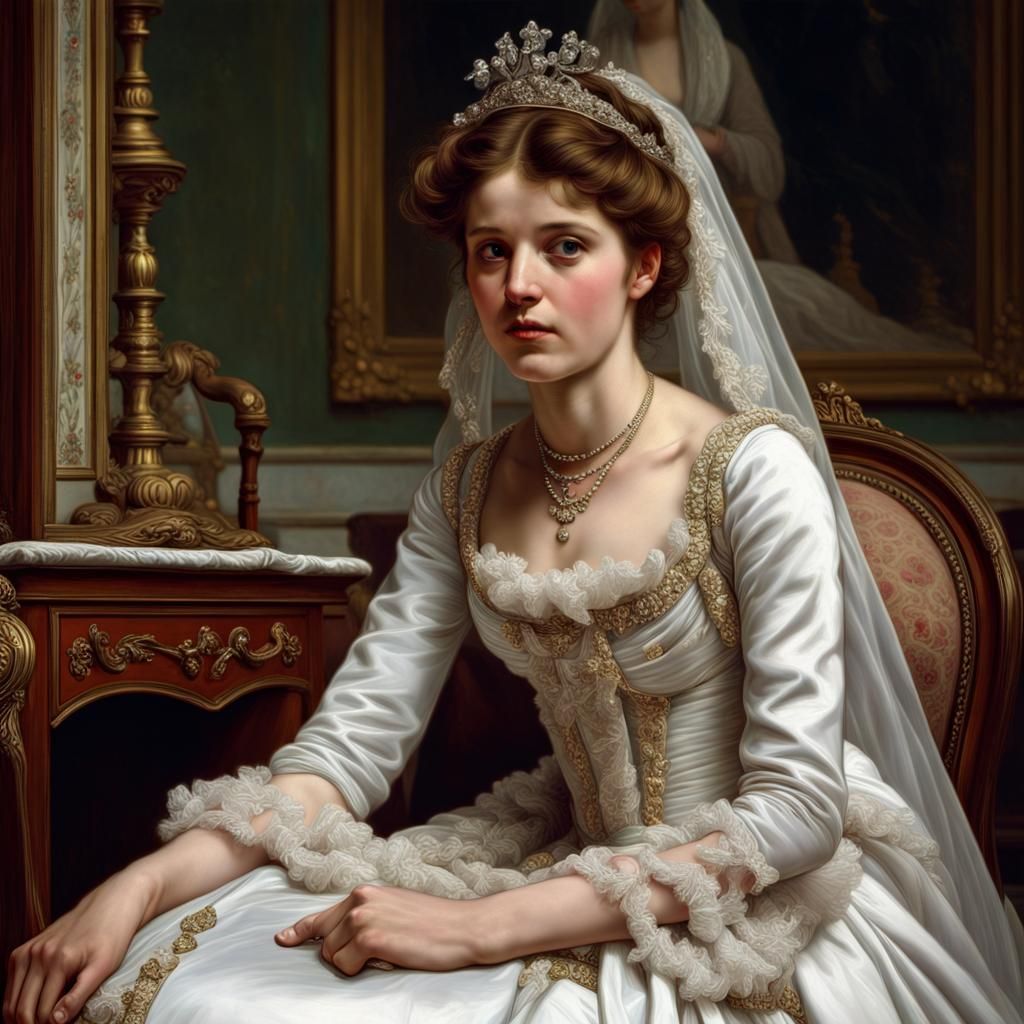 The Reluctant Bride by Auguste Toulmouche - AI Generated Artwork ...