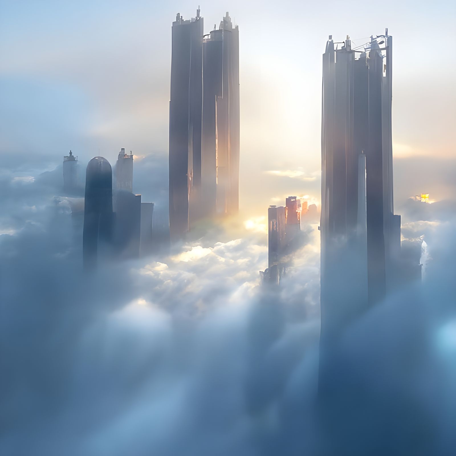 Foggy morning above the clouds  by @nana