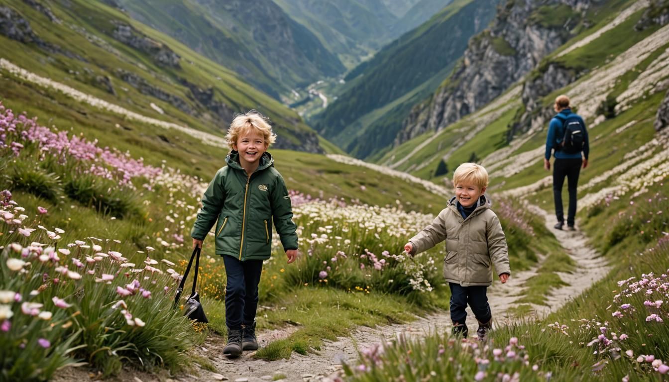un tout petit garçon blond d'un an souriant marche sur un se...