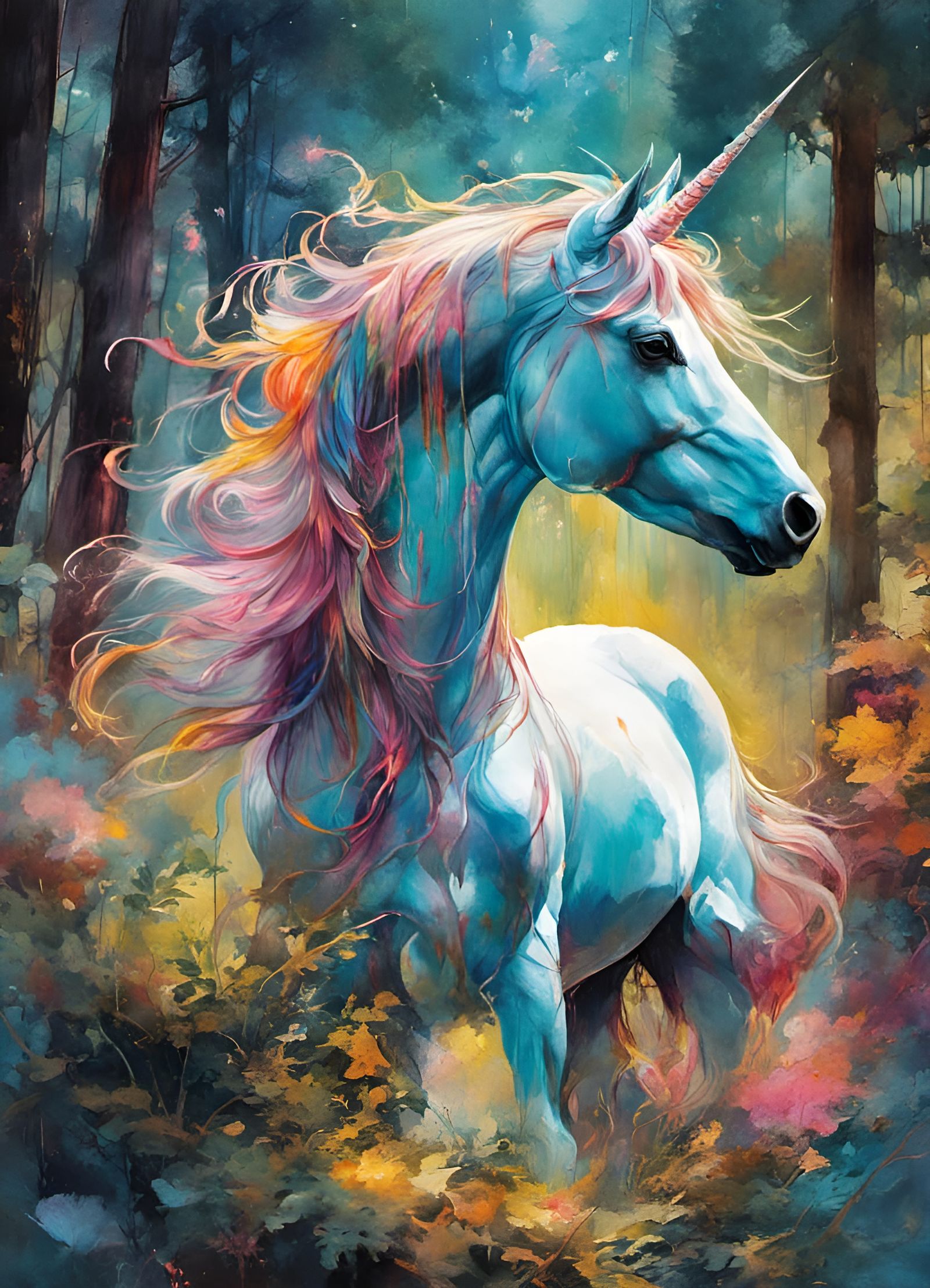 Splash unicorn