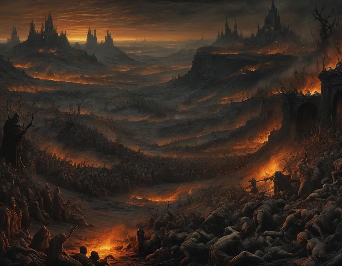 Visions of Hell, by Botticelli   by @JBrosque