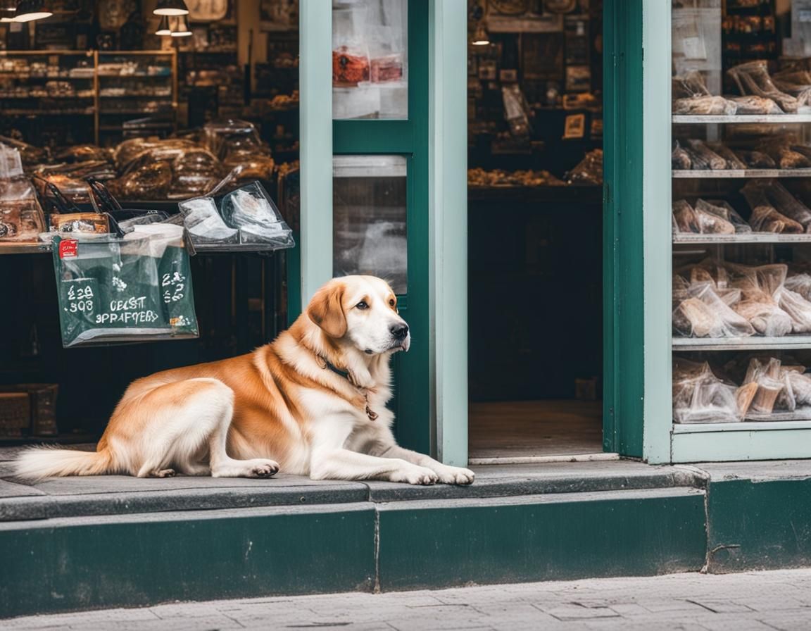 Dog waiting for its Owner or... some Food!  by @Marcin Jałocha