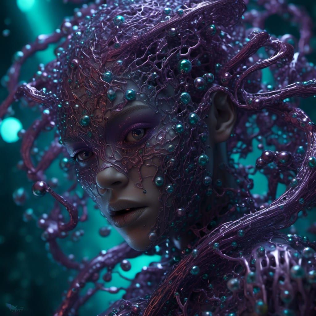 <lora:Spheres:1.0> (Hyper-realistic)((best quality)), ((masterpiece)), ((realistic)), (detailed), young biomechanical female, demonic bladed...