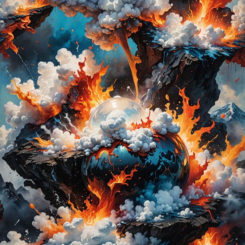 a splash