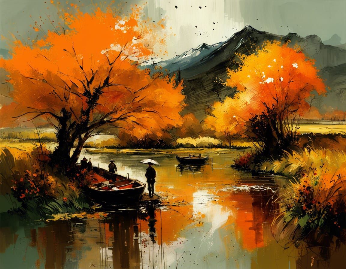 Sunny Orange Landscape  by @Raihan