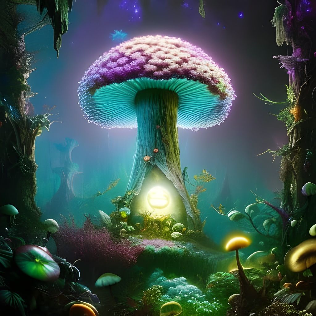 mushrooms - AI Generated Artwork - NightCafe Creator