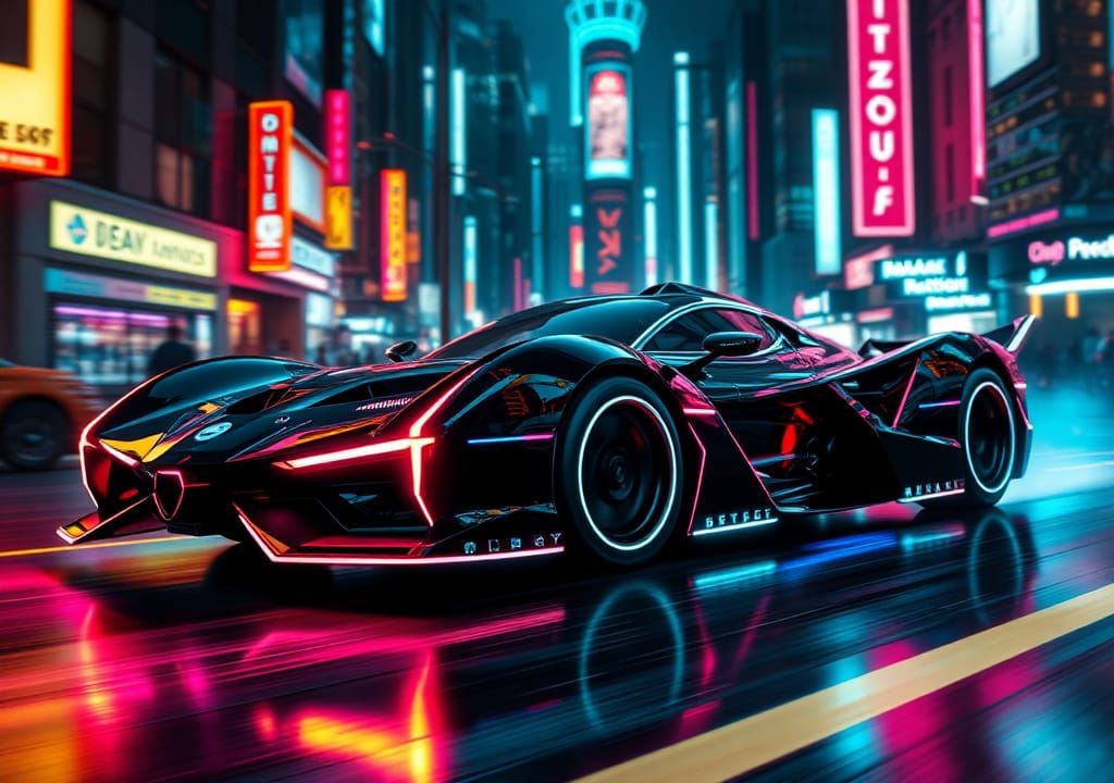 Supercar inspired by Batmobile
