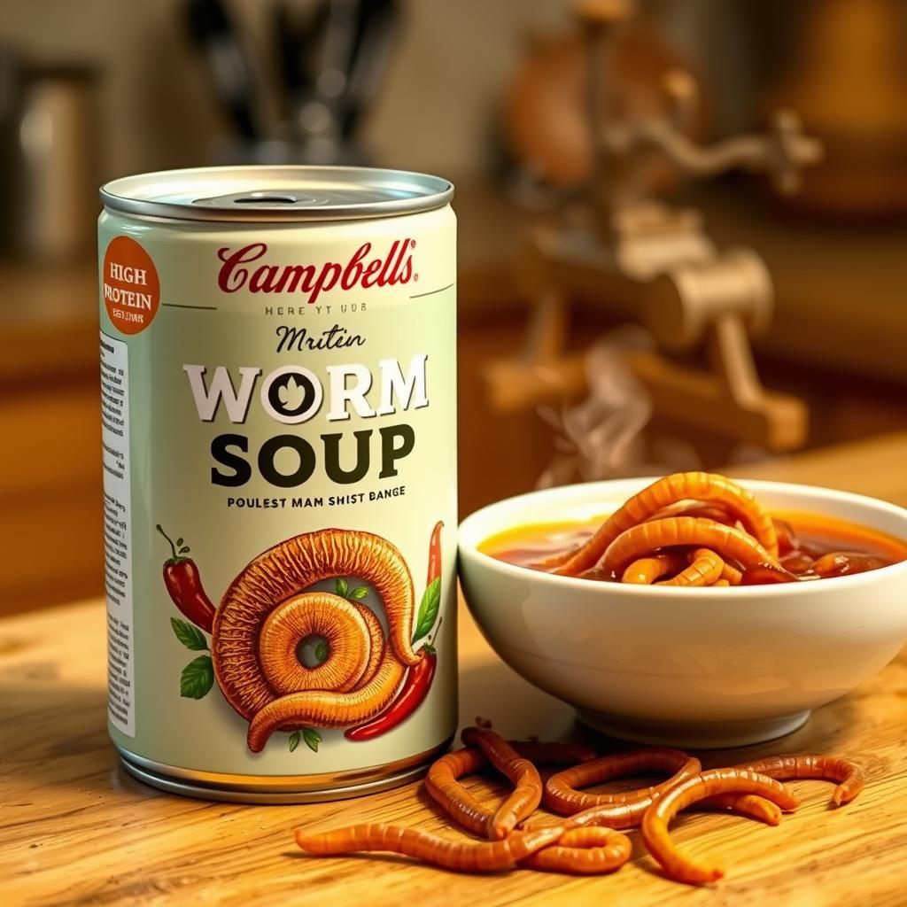 Campbell´s Worm Soup  by @Superbear