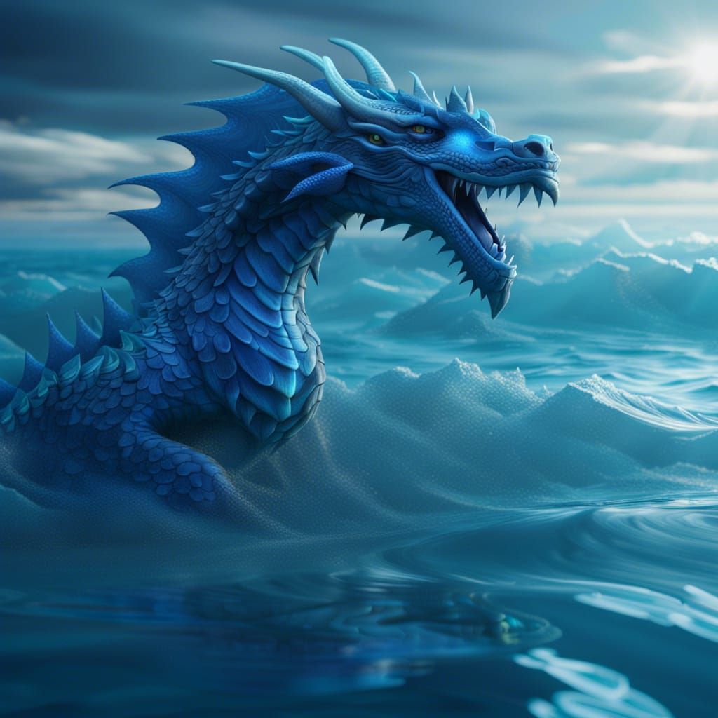 Frost Dragon - AI Generated Artwork - NightCafe Creator