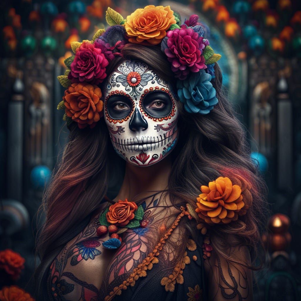Dia de Los Muertos   by @Dancing_hippopotamus