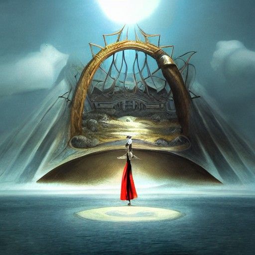 Surreal final Fantasy artstation dali
