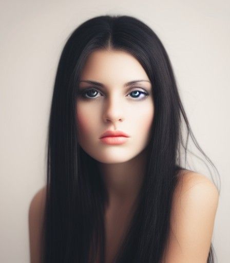 pondering passionate brunette french woman with a stunning b...