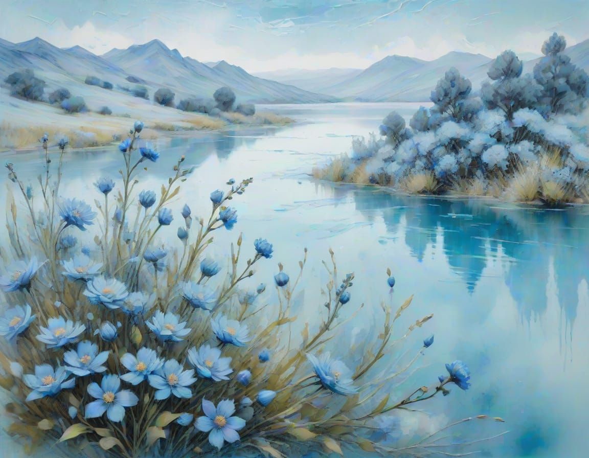 shades of blue  by @Sasha