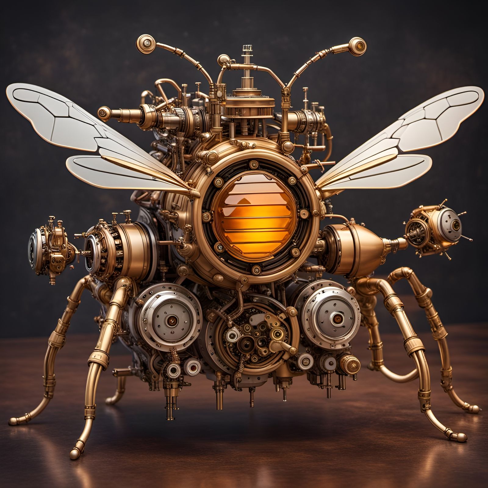 Imagine a futuristic world where robotic honey bees pollinate fields of ...