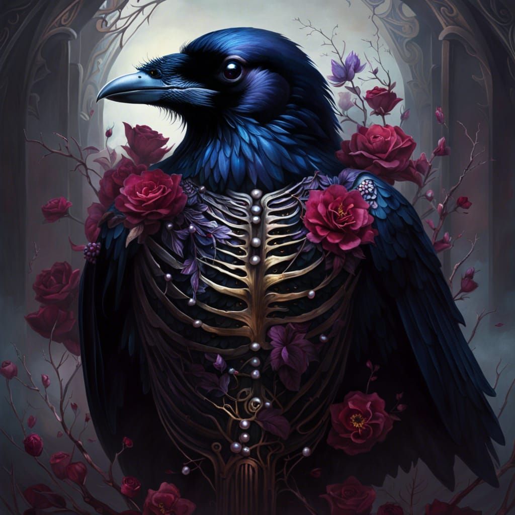 Dressed up Raven