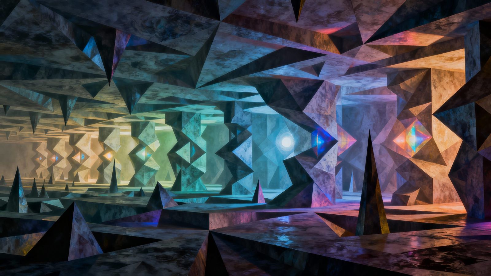 non euclidean  by @Nerikull