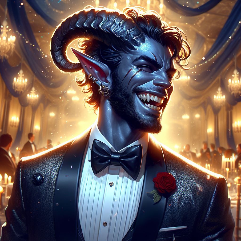 Dragon man is the star of the ball