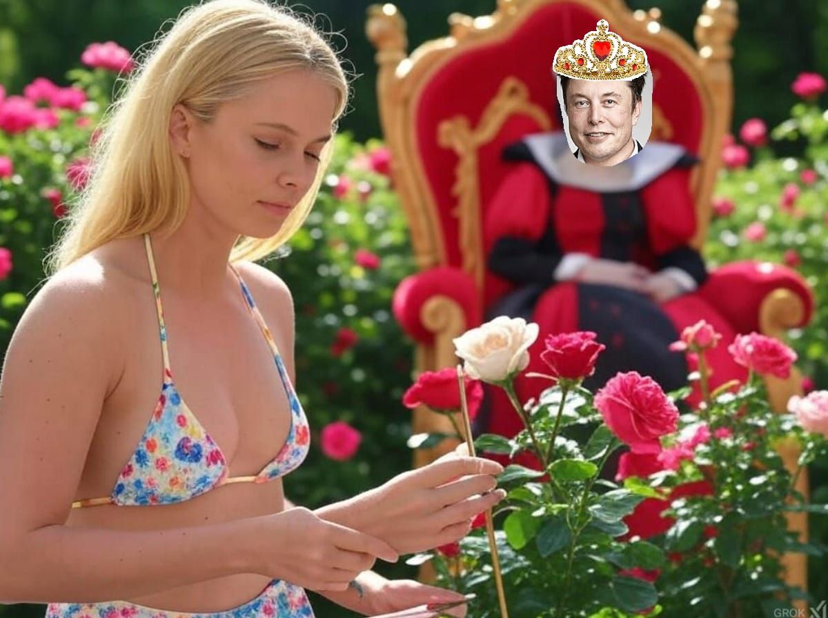 Painting the Roses for the Queen of Hearts