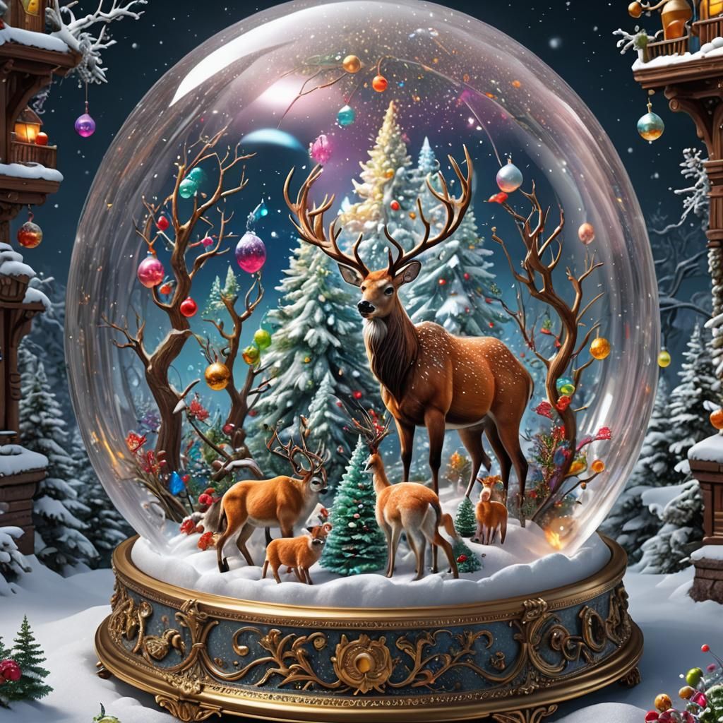 The most spectacular and beautiful life form on earth inside a giant snow globe. artistic, incredible, ...  by @Kalpine