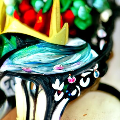 pretty princess in beautiful bejewelled crown