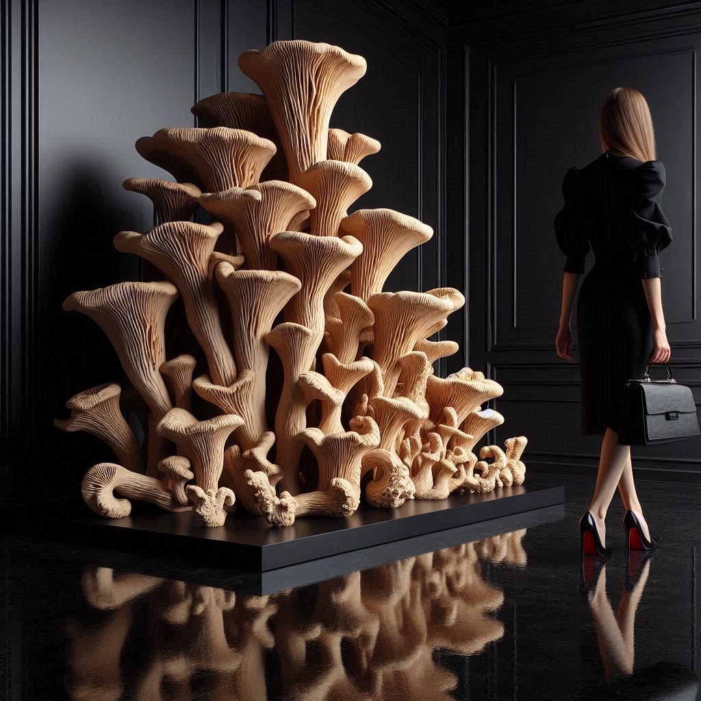Morel sculpture