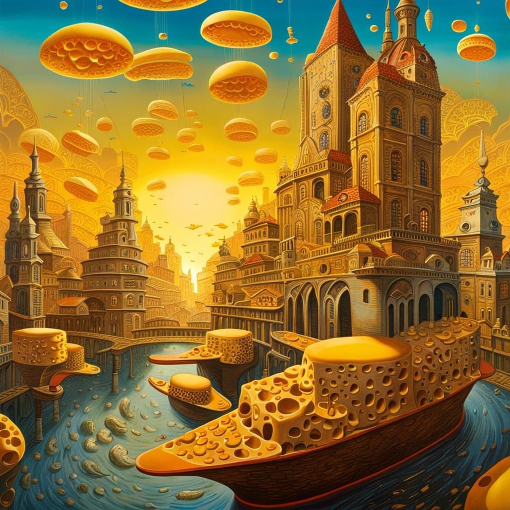 Cheese City by the Sea  by @TheFireElemental