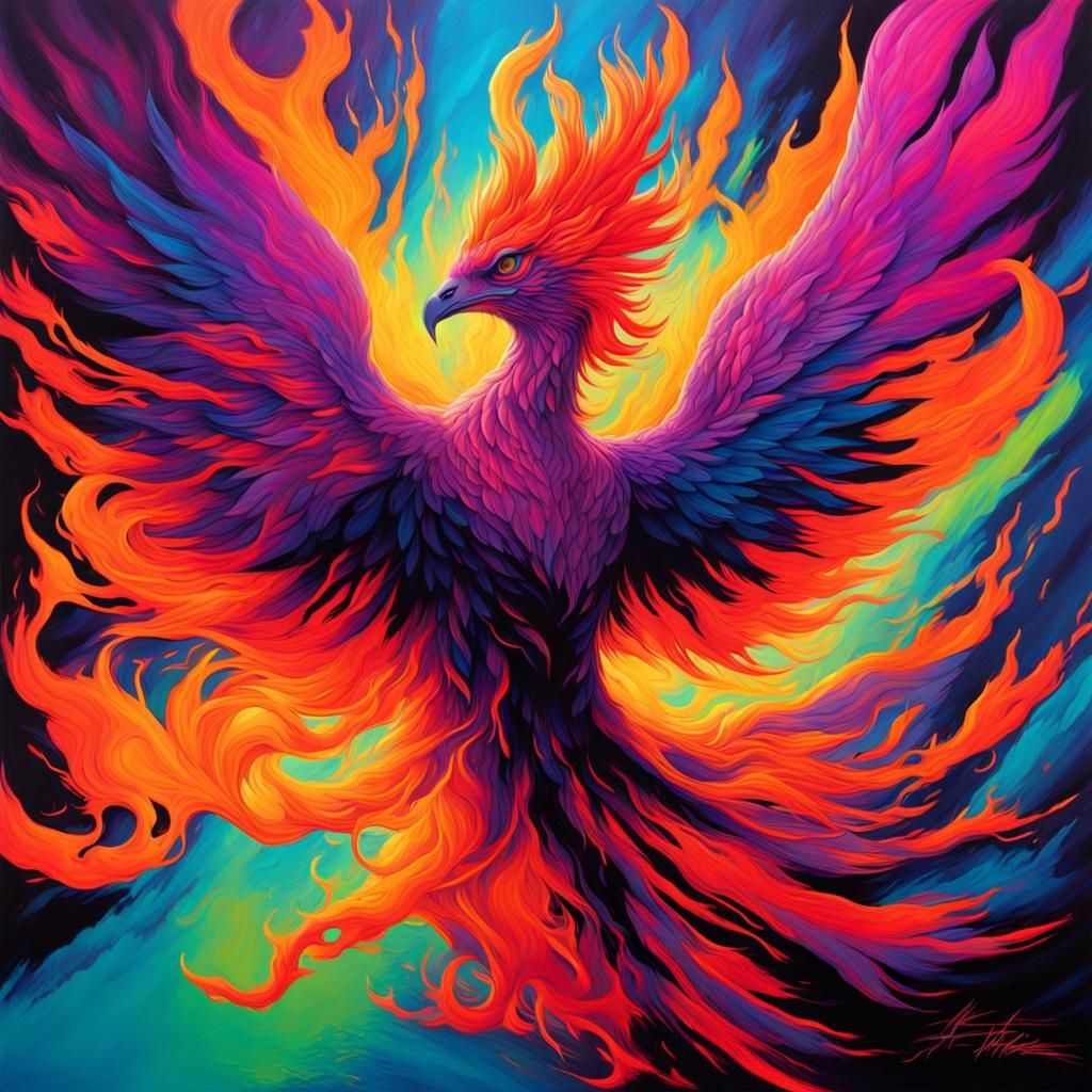 Vibrant rebirth  - blacklit