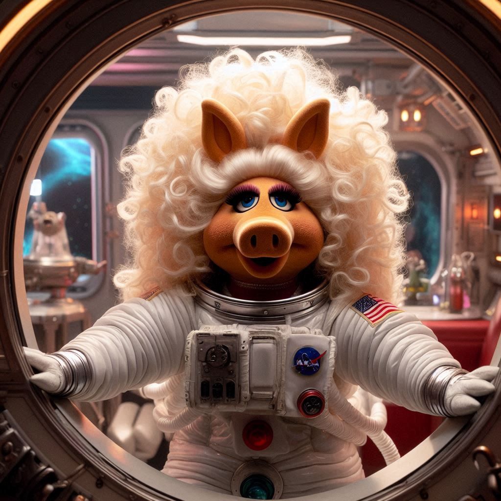 A Pig With a Big Wig (And She's Also a Bigwig)