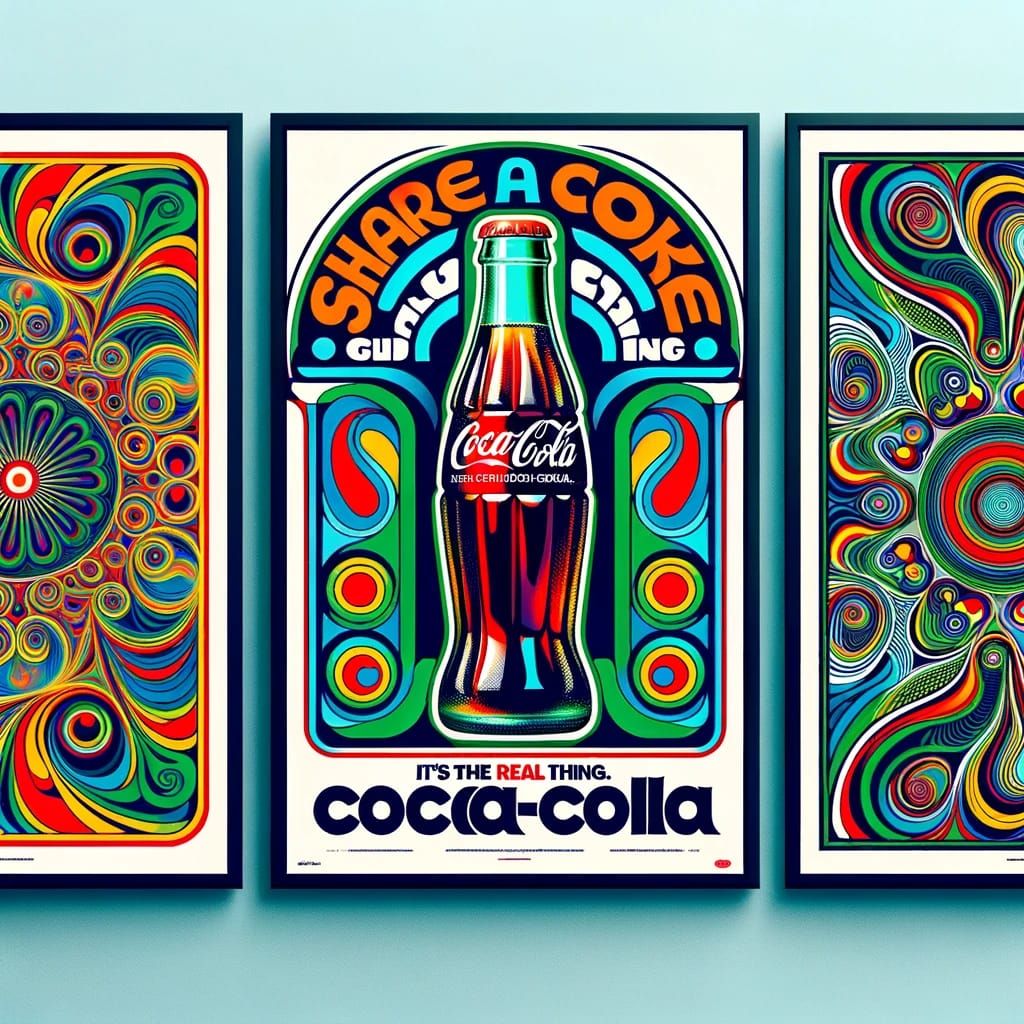 Coca-Cola Psychedelic Poster Ad