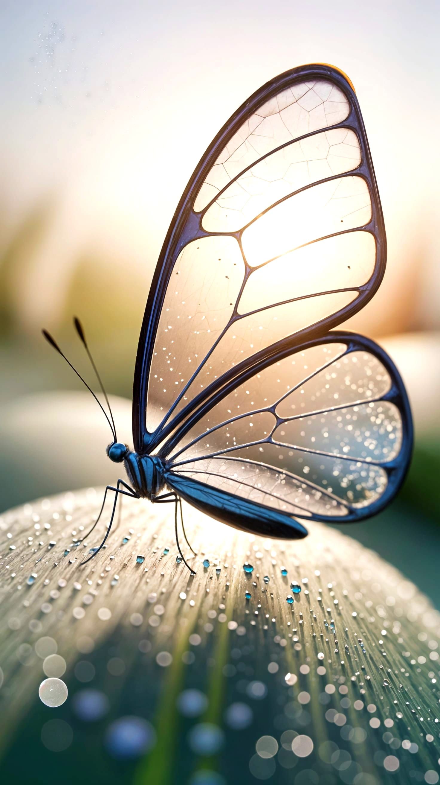 The Glass Butterfly – Transparency in Motion  by @Joe