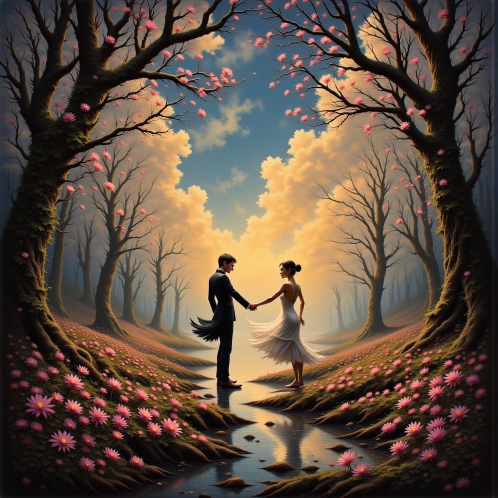 In a dance of our hearts
Where the shadows collide
Lost in endless rhythm
Where our love cannot hide <lora:PsyChic:1.0>