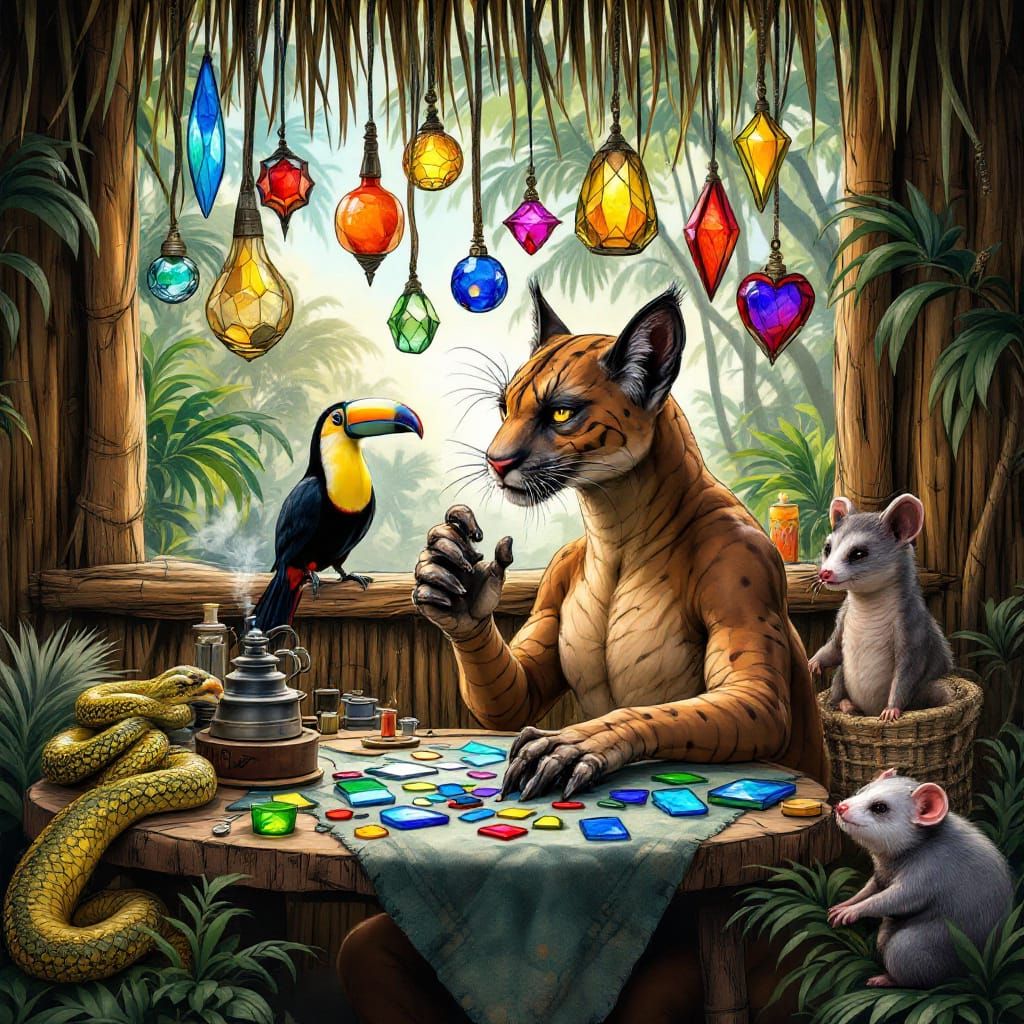 Jungle Crafting; Stained Glass  - Start Image 1