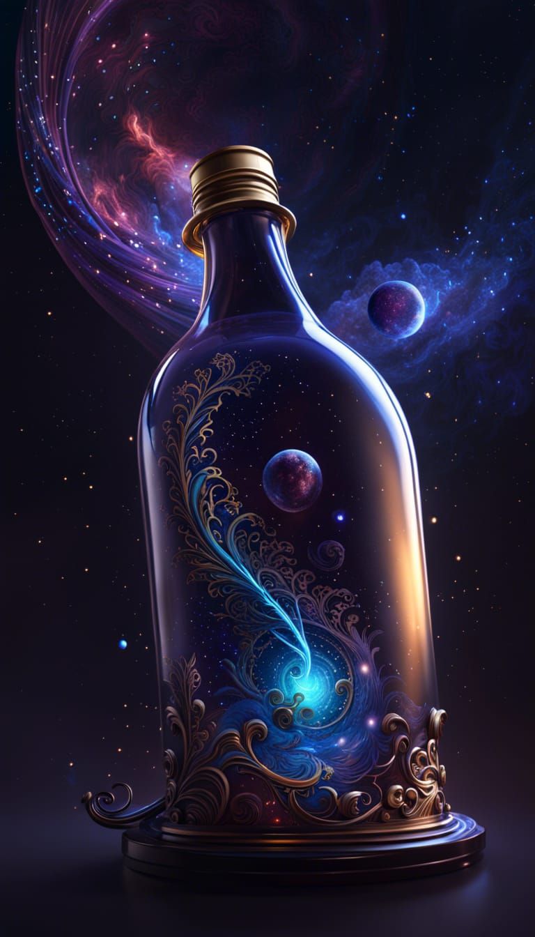 Bottle 'O Galaxy  by @TANSTAAFL 
