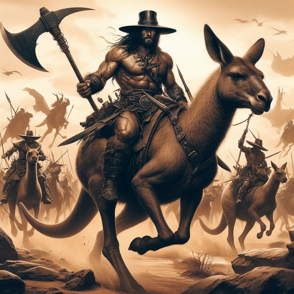 Barbarian army defends the South