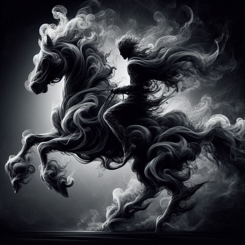 black horse - AI Generated Artwork - NightCafe Creator