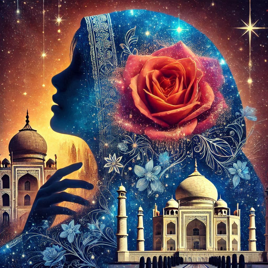 Indian princess double exposure