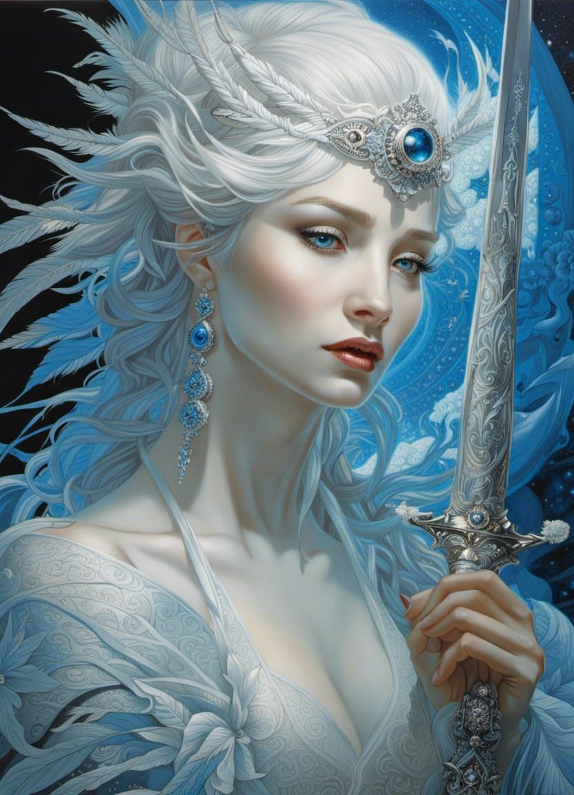 Ice queen - AI Generated Artwork - NightCafe Creator